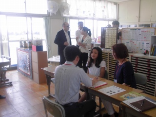 ブラジル領事館からの学校訪問 半田市立横川小学校
